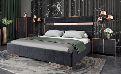Cartier Black Velvet and Rose Gold Bed