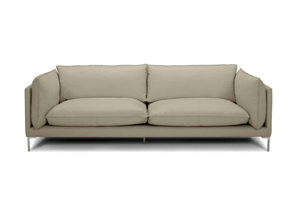 Divani Casa Harvest - Modern Taupe Full Leather Sofa Set