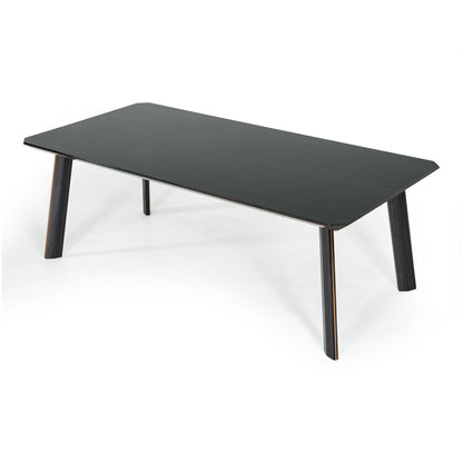Chadwick Ebony and Rose Gold Dining Table