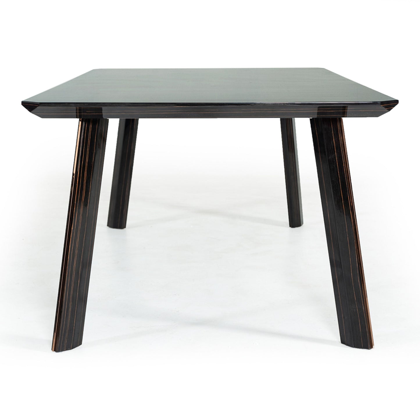 Chadwick Ebony and Rose Gold Dining Table