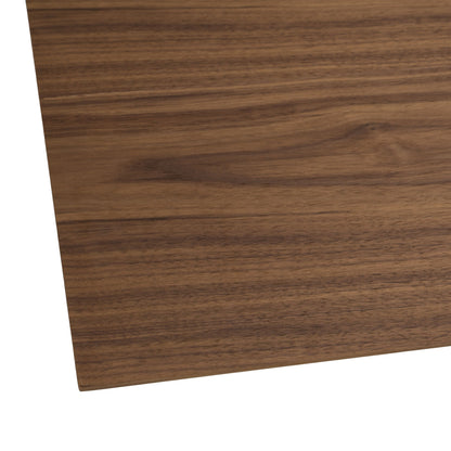 Channa Modern Walnut Dining Table with Beveled Rectangular Top – 95 Inch