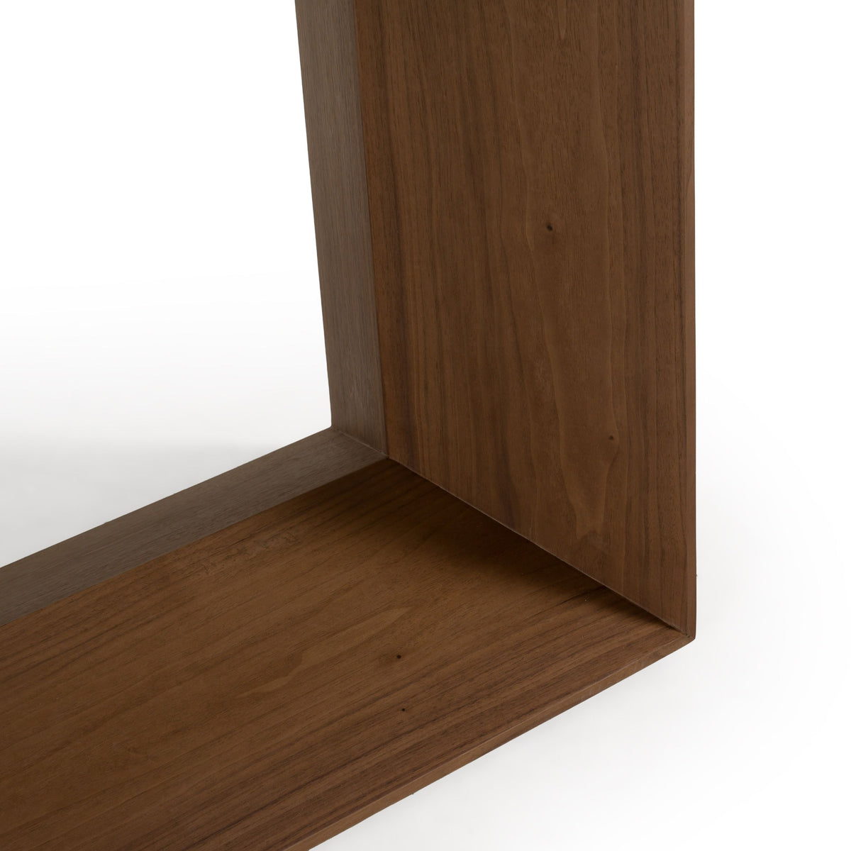 Channa Modern Walnut Dining Table with Beveled Rectangular Top – 95 Inch