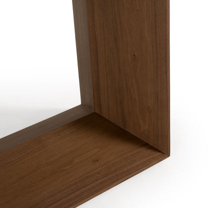 Channa Modern Walnut Dining Table with Beveled Rectangular Top – 95 Inch