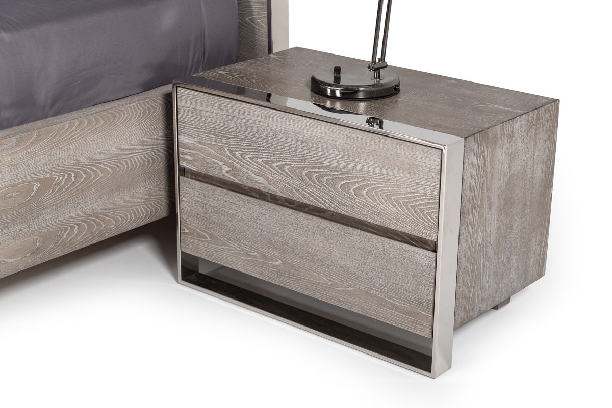 Arlene Grey Elm Nightstand