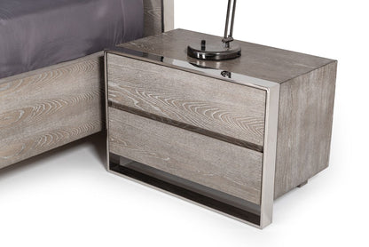 Arlene Grey Elm Nightstand