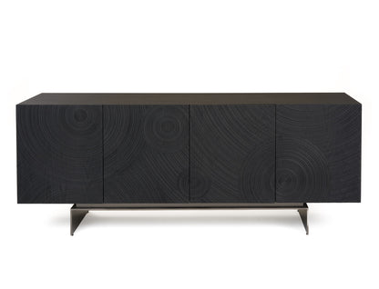 Modrest Cirque Modern Black Ash Buffet for a Sleek and Contemporary Dining Room Storage Solution