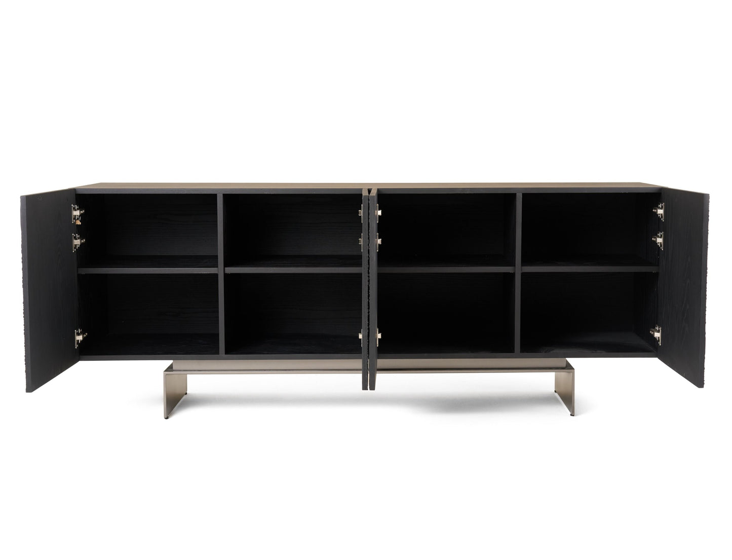 Modrest Cirque Modern Black Ash Buffet for a Sleek and Contemporary Dining Room Storage Solution