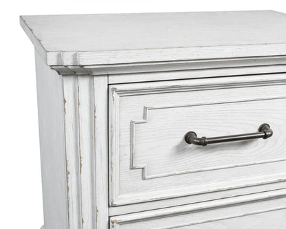 Clara White Mist Nightstand