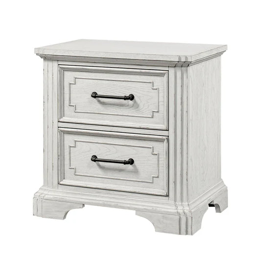 Clara White Mist Nightstand