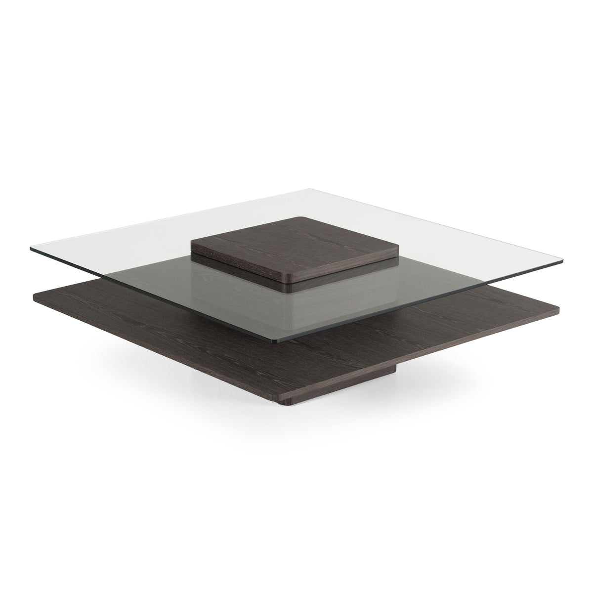 Clarion Grey Elm and Glass Coffee Table