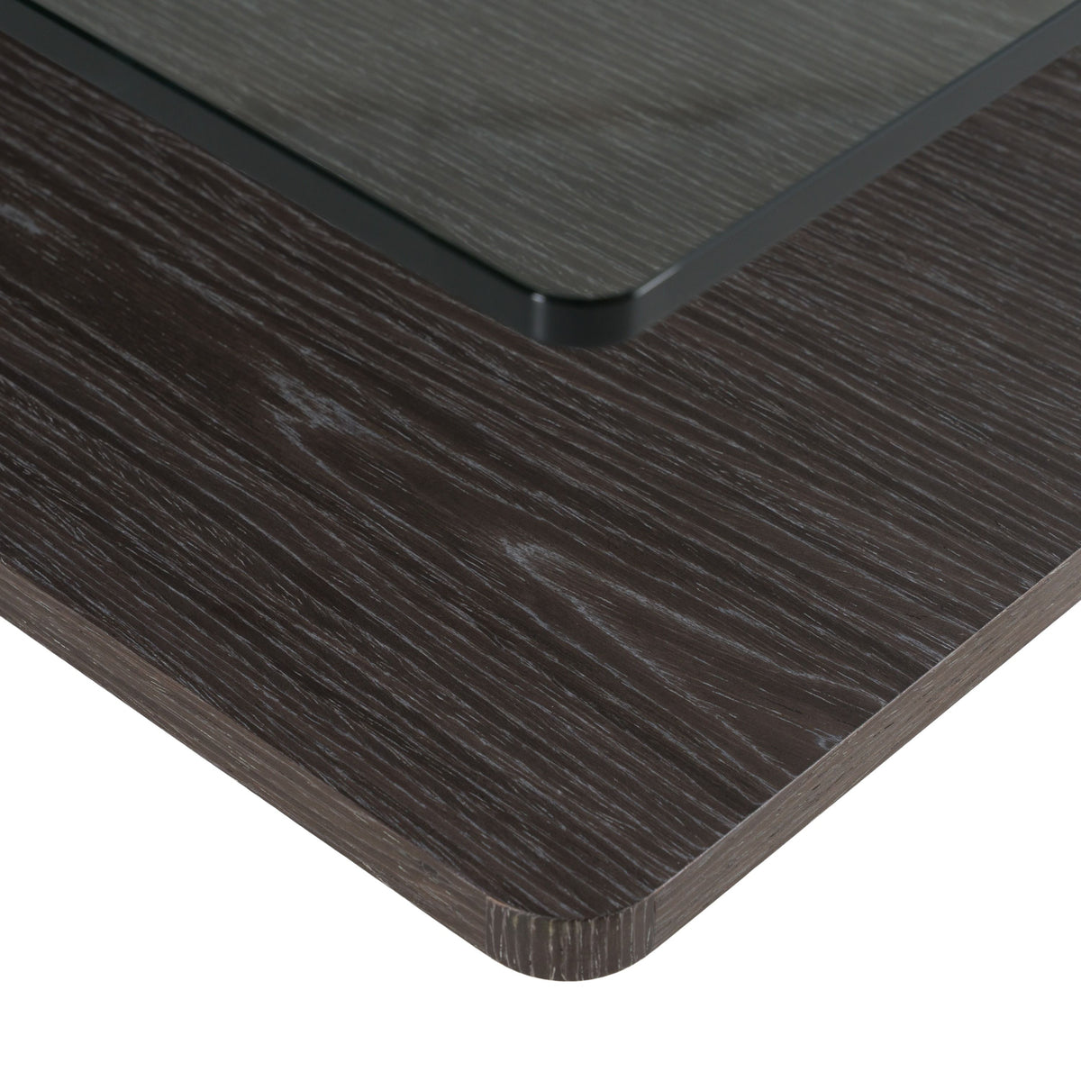 Clarion Grey Elm and Glass Coffee Table