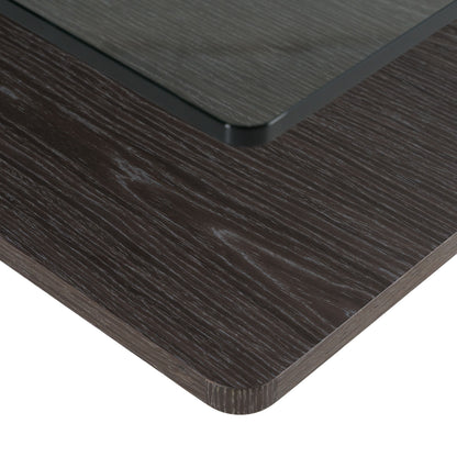 Clarion Grey Elm and Glass Coffee Table