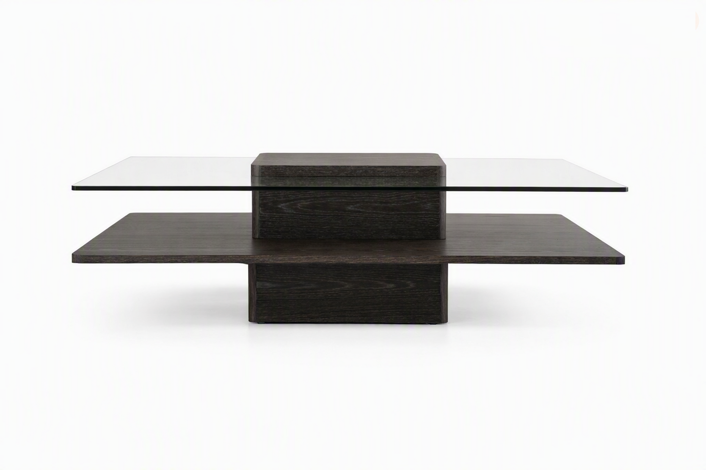 Clarion Grey Elm and Glass Coffee Table