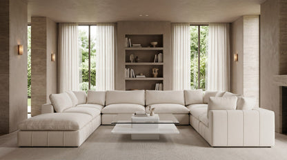 Clarion White and Clear Glass Round Coffee Table