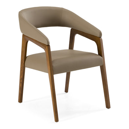 Clive Taupe and Walnut Dining Chair