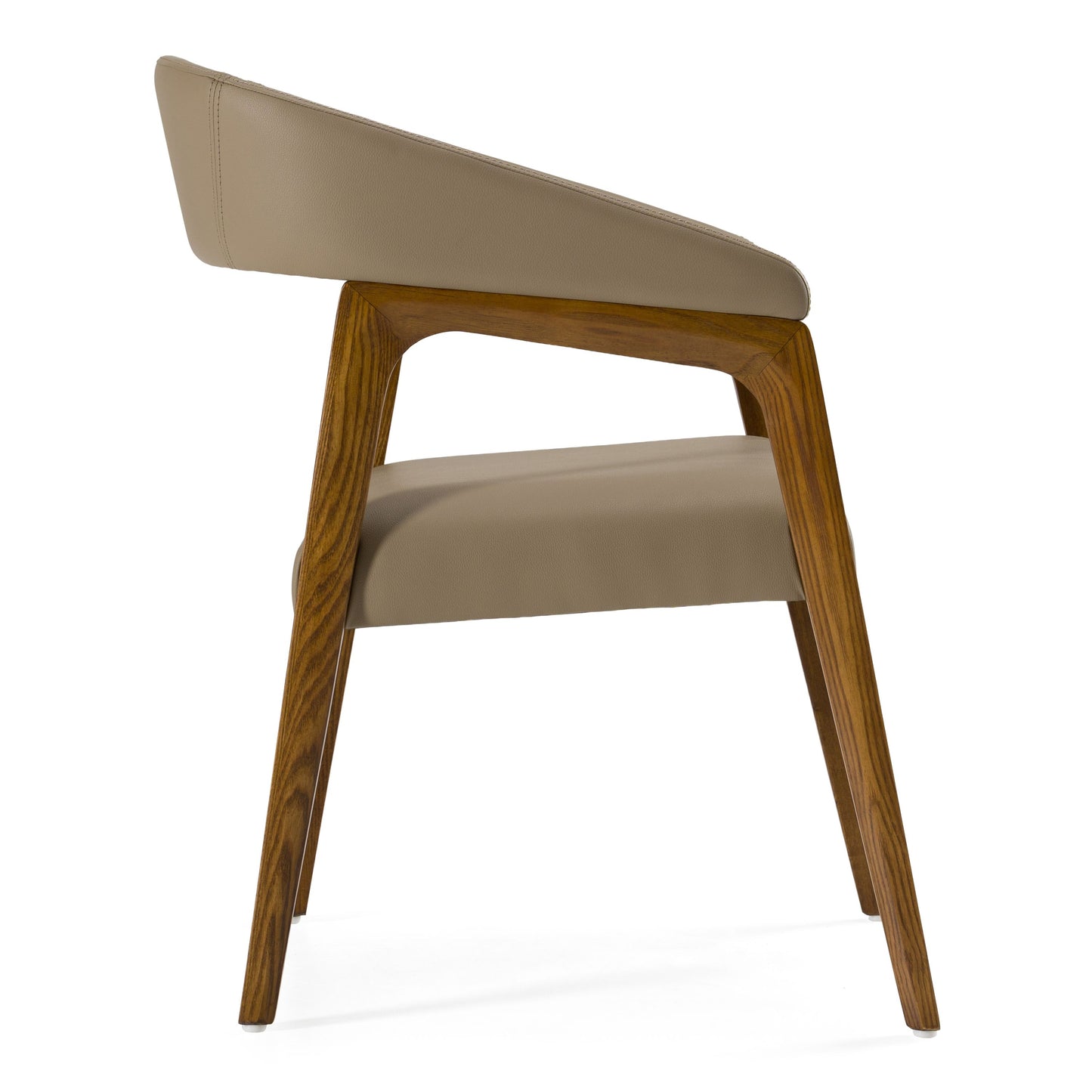 Clive Taupe and Walnut Dining Chair