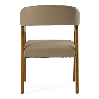 Clive Taupe and Walnut Dining Chair