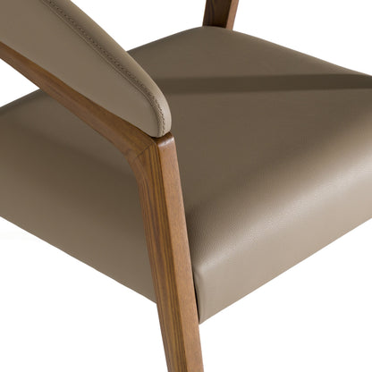 Clive Taupe and Walnut Dining Chair