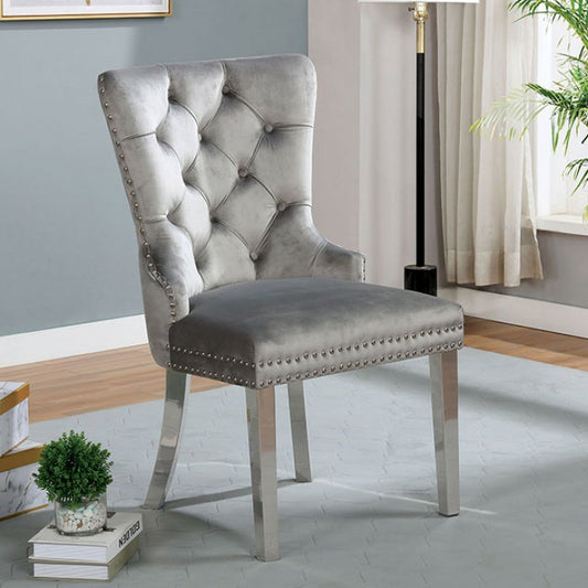 Jewett Contemporary Wingback Button Tufted Chair