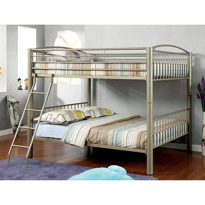 Lovita Metallic Gold Bunk Bed