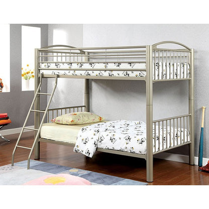 Lovita Metallic Gold Bunk Bed