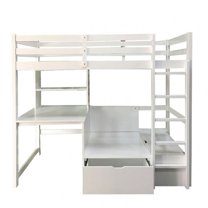 Callistus Twin Workstation Loft Bunk Bed