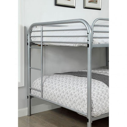 Opal Silver Metal Bunk Bed