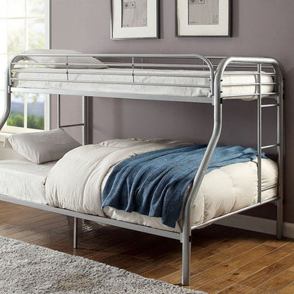 Opal Silver Metal Bunk Bed