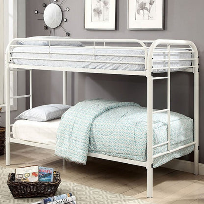 Opal Silver Metal Bunk Bed