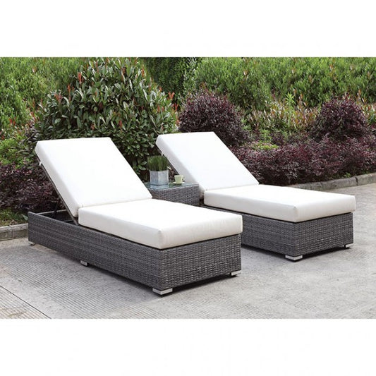 Somani 2 ADJ Chaise + End Table Outdoor
