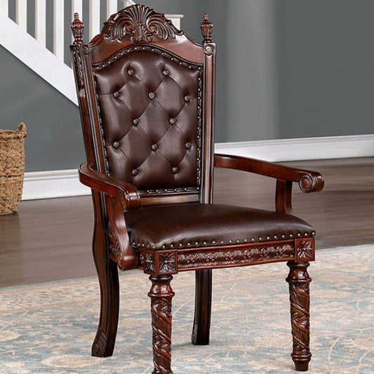 Canyonville Traditional Solid Wood Brown Cherry ARM Chair