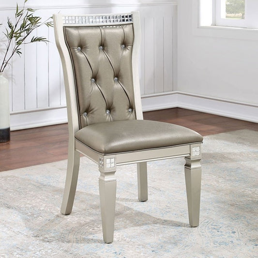 Adelina Transitional Mirror Solid Wood Chair