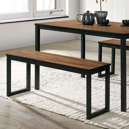 Tripoli Industrial Walnut 3 Pc Dining Set