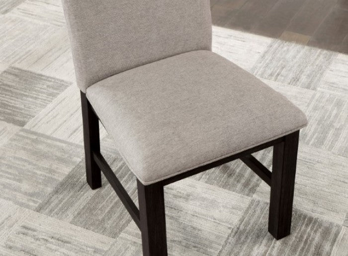 Umbria Transitional Linen Solid Wood Dining Chair