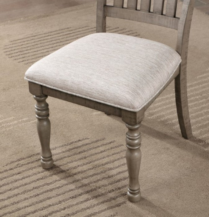 Newcastle Transitional Linen Solid Wood Dining Chair