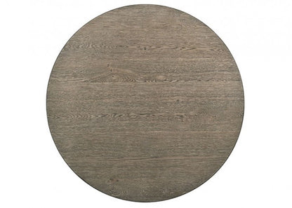 Dakota Rustic Solid Wood Antique White Ash Brown Counter HT Table
