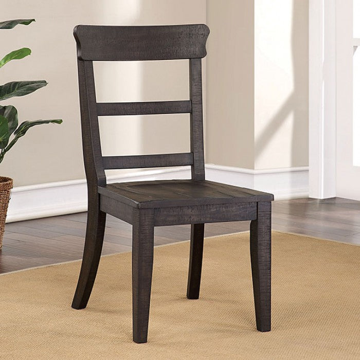 Leonidas Rustic Solid Wood Side Chair