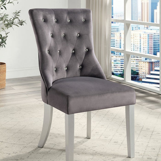 Regensdorf Glam Solid Wood Button Tufted Chair