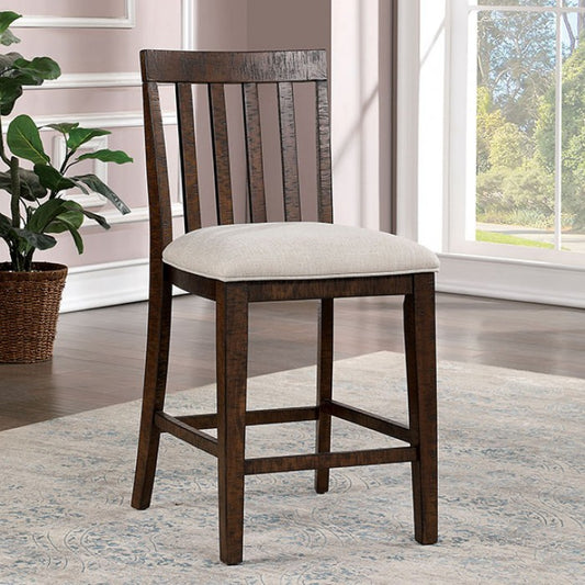 Fredonia Rustic Solid Wood Oak Counter HT Chair