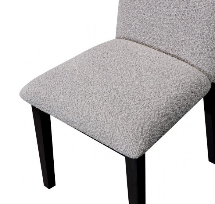 Orland Contemporary Boucle Fabric Solid Wood Chair