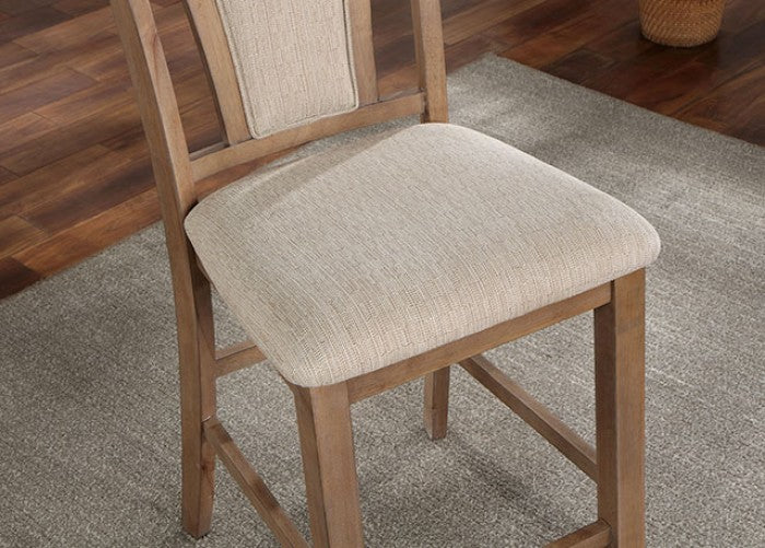 Upminster Transitional Fabric Solid Wood Counter HT Chair