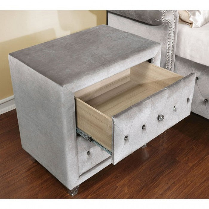Alzir Tufted Upholstered Nightstand
