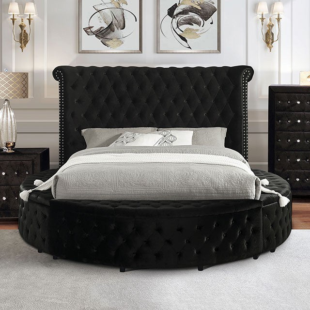 Delilah Button Tufted Upholstered Bed