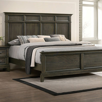 Houston Traditional Solid Wood Crown Molding Bed