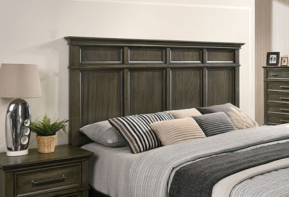 Houston Traditional Solid Wood Crown Molding Bed