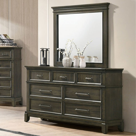 Houston Traditional Solid Wood Crown Molding Dresser