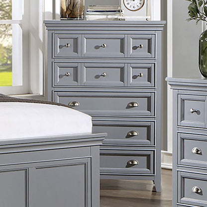 Castlile Transitional Solid Wood Crown Molding Chest