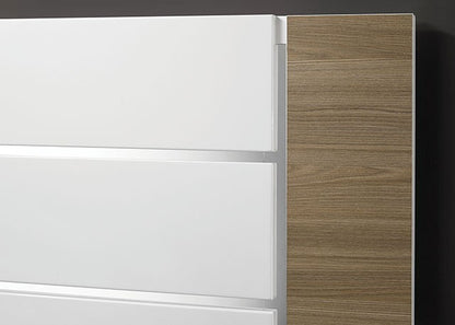 Erlangen Contemporary Metal Solid Wood Bed