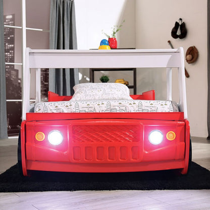 Firestall Red Twin Bed