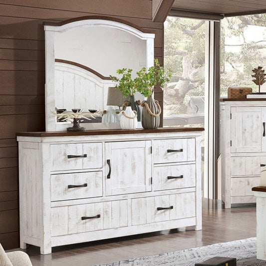 Alyson Transitional Solid Wood Arched Dresser